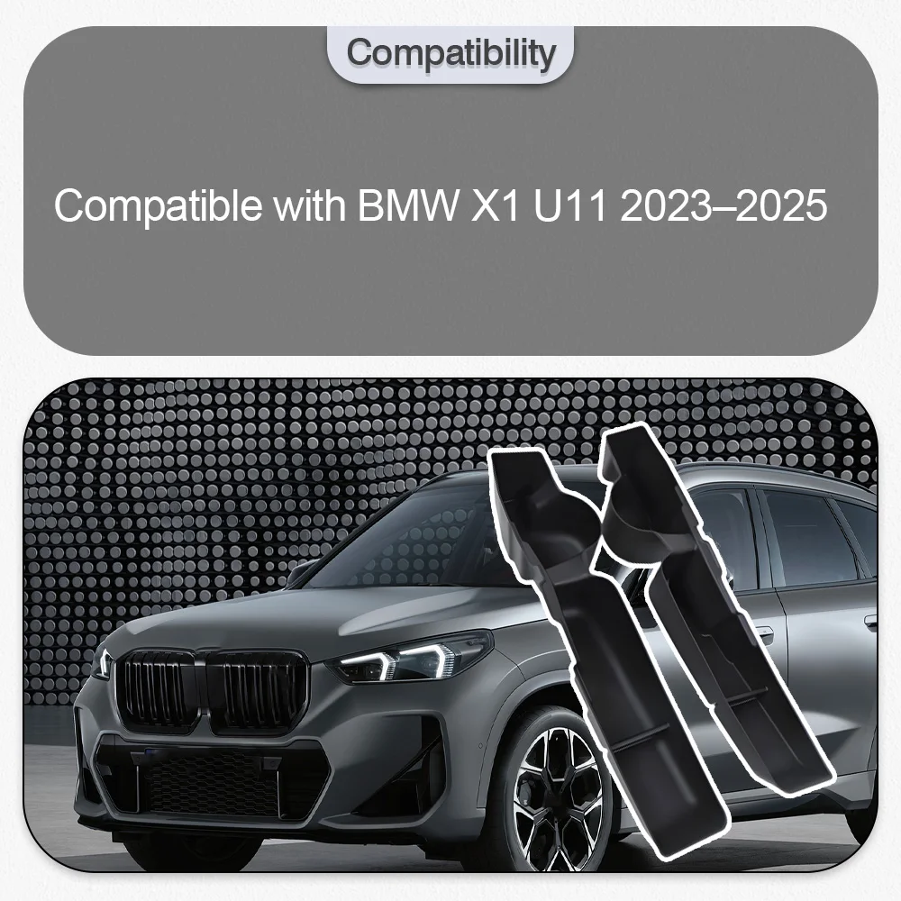 

2pcs Door Slot Storage Holder Storage Mount For BMW X1 U11 2023 2024 2025 Car Door Handle Armrest Storage Box Accessories ﻿