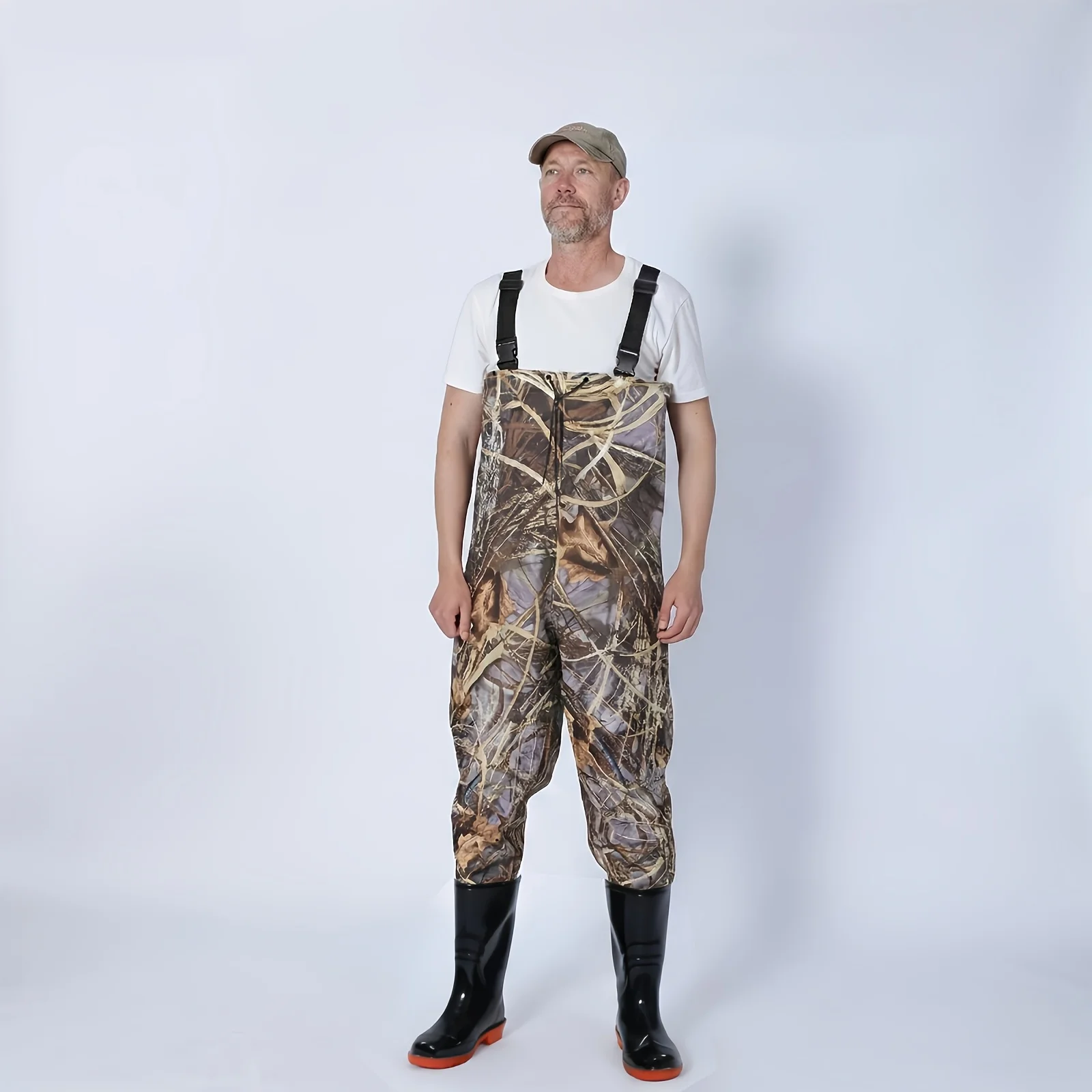 Fishing Chest Waders for Men & Women, Waterproof Wading Pants with Boots, Lightweight Fishing & Hunting Waders view 2