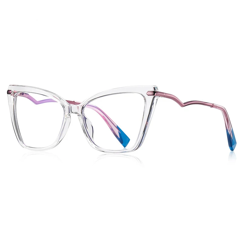 Women Cat Eye Glasses Myopia Prescription Glasses Hyperopia Reading Glasses Anti Blue Light Optical Eyeglasses Frame