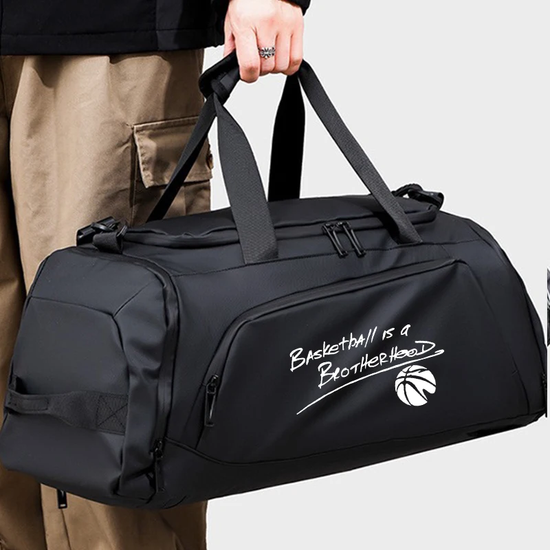 Custom logo Large Fitness Bag Dry Wet Shoes Swimming Yoga Gym Sport Handbag personality customization Travel Bag Basketball pack