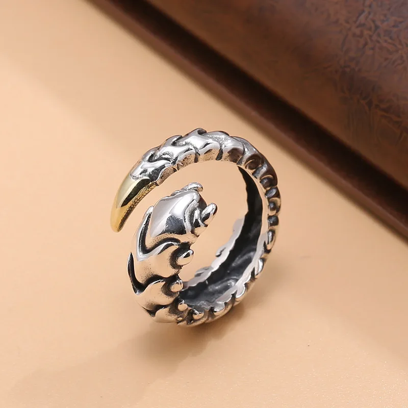 

Original sterling silver stylish ring men's creative stylish jewelry retro ring index finger ring exquisite