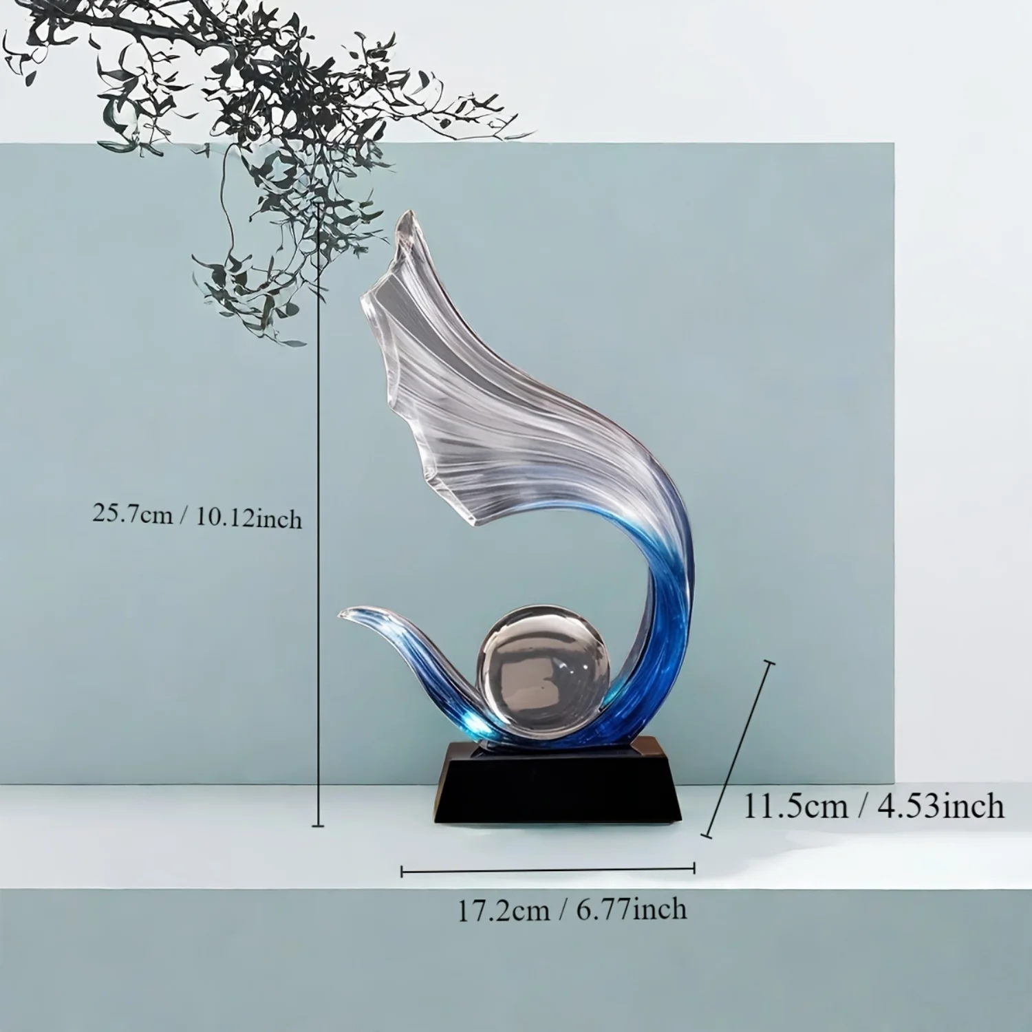 Коллекционные фигурки из скульптуры из смолы — современные креативные детали для внутреннего декора для различных типов комнат — разделенный конец без электричества