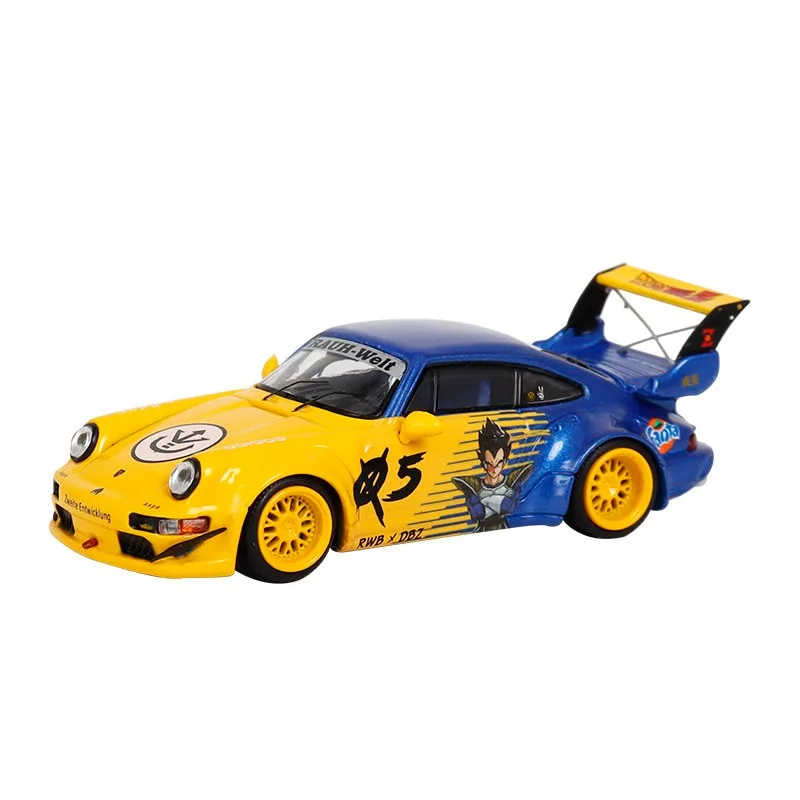 MINI STATION 1:64 911 RWB964 Die cast alloy simulation car model with Dragon Ball coating, a favorite gift and souvenir for boys