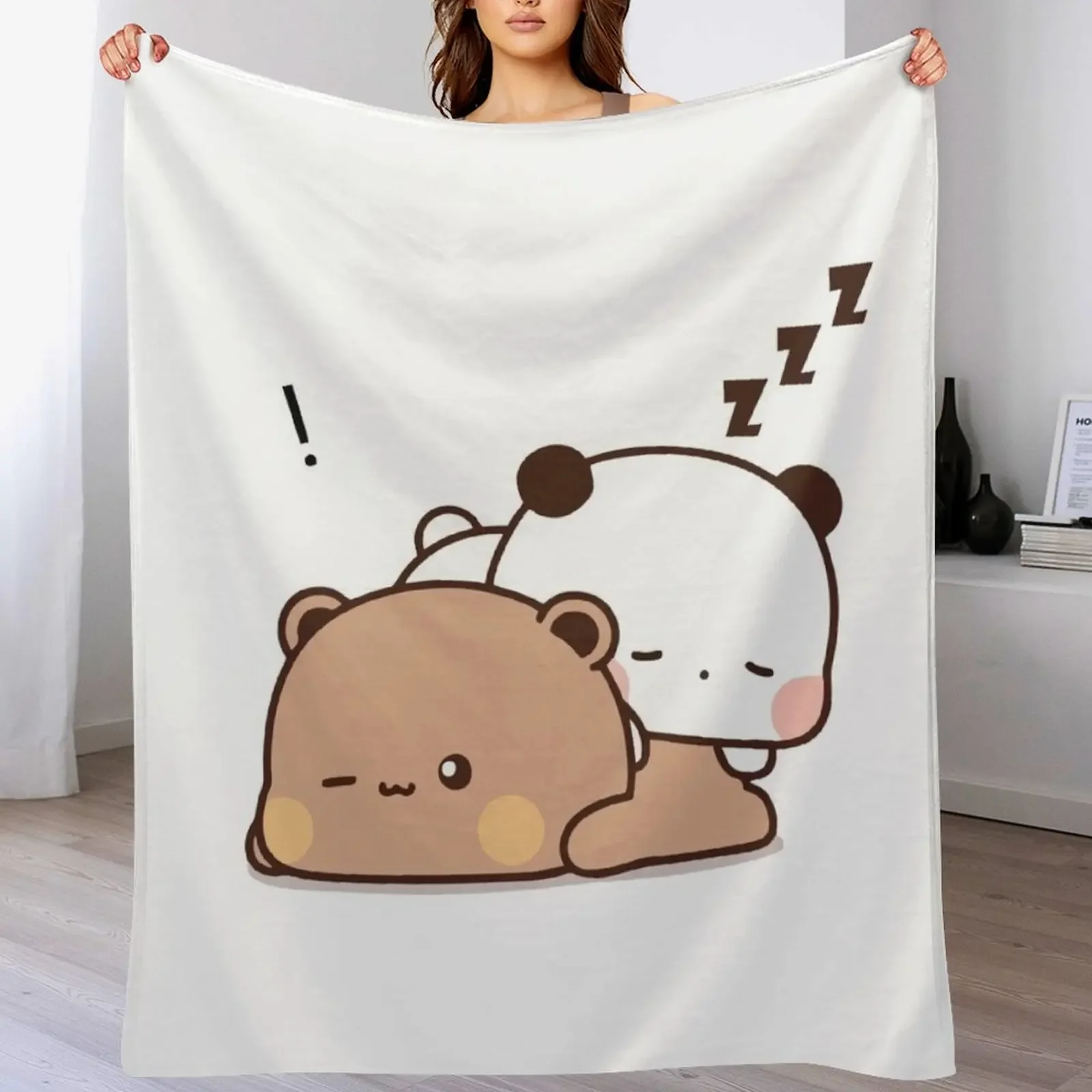 

Panda Bear, Bubu Dudu Love Sleep Throw Blanket cosplay anime for winter Blankets