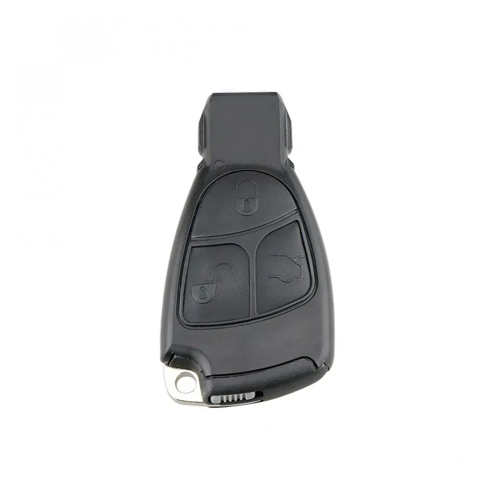 3 Buttons Car Key Fob Case Shell Replacement Smart Insert Key Remote Cover with Blade Fit for Mercedes / Benz M B E CL SL