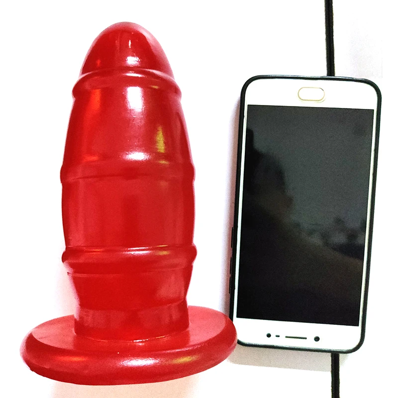 Rugby Anal Plug Round Head Insert 16.3cm Big Dildo Comfortable Masturbation Rod Adult Massage Fetish Sex Toys For Women G-Spot