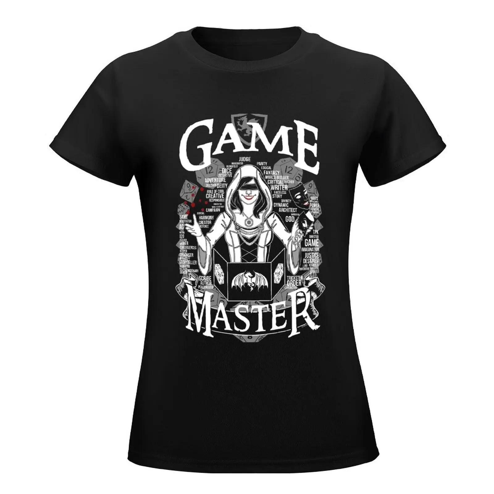 Female Game Master - White T-Shirt aesthetic clothes anime clothes cute t-shirts for Women