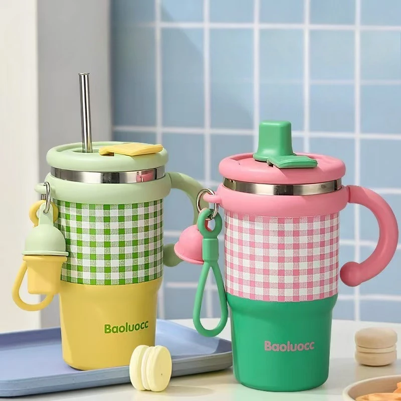 

New high-value thermos cup, women's 316 stainless steel thickened water cup, high-end sense, large-capacity simple portable cup