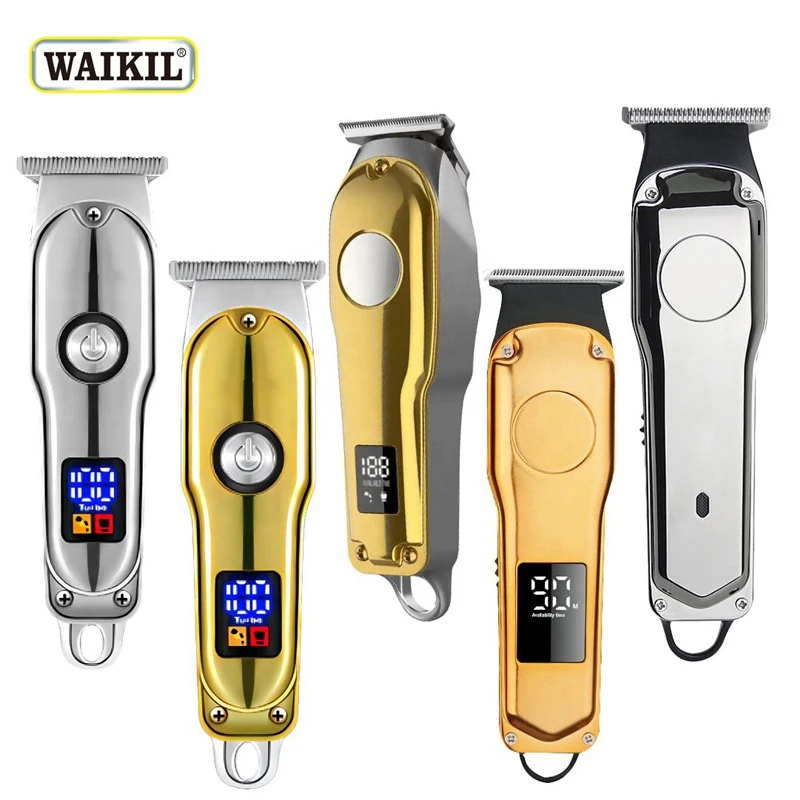 WAIKIL professional men's electric Barber multifunctional hair trimmer USB charging cordless oil head electric hair clipper