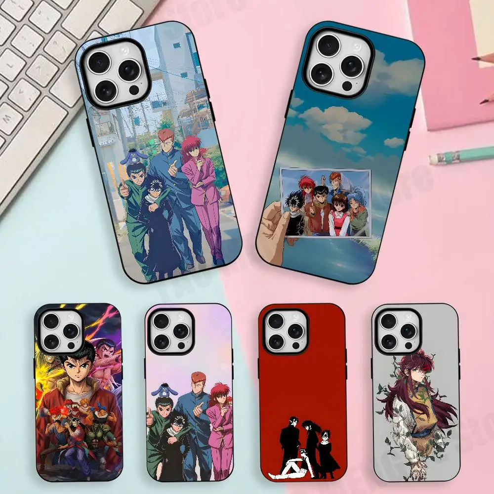 

Yu Yu H-Hakusho Comics Matte Magnetic For Case For iPhone 17,16,15,14,13,12,11 Pro Plus Mini Max Frosted Cover