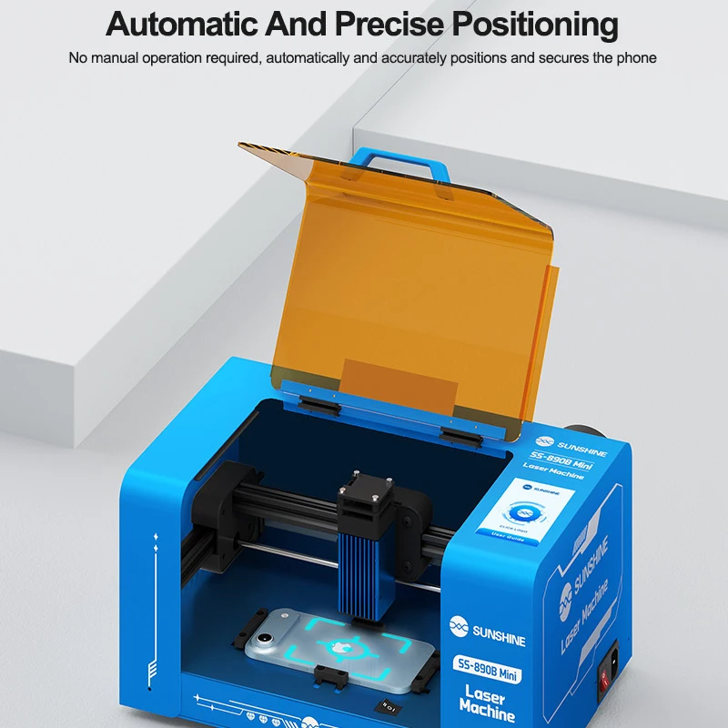 SUNSHINE SS-890B Mini-laserschermverwijderingsmachine kan achterglas, beugels en andere componenten verwijderen in verschillende kleuren