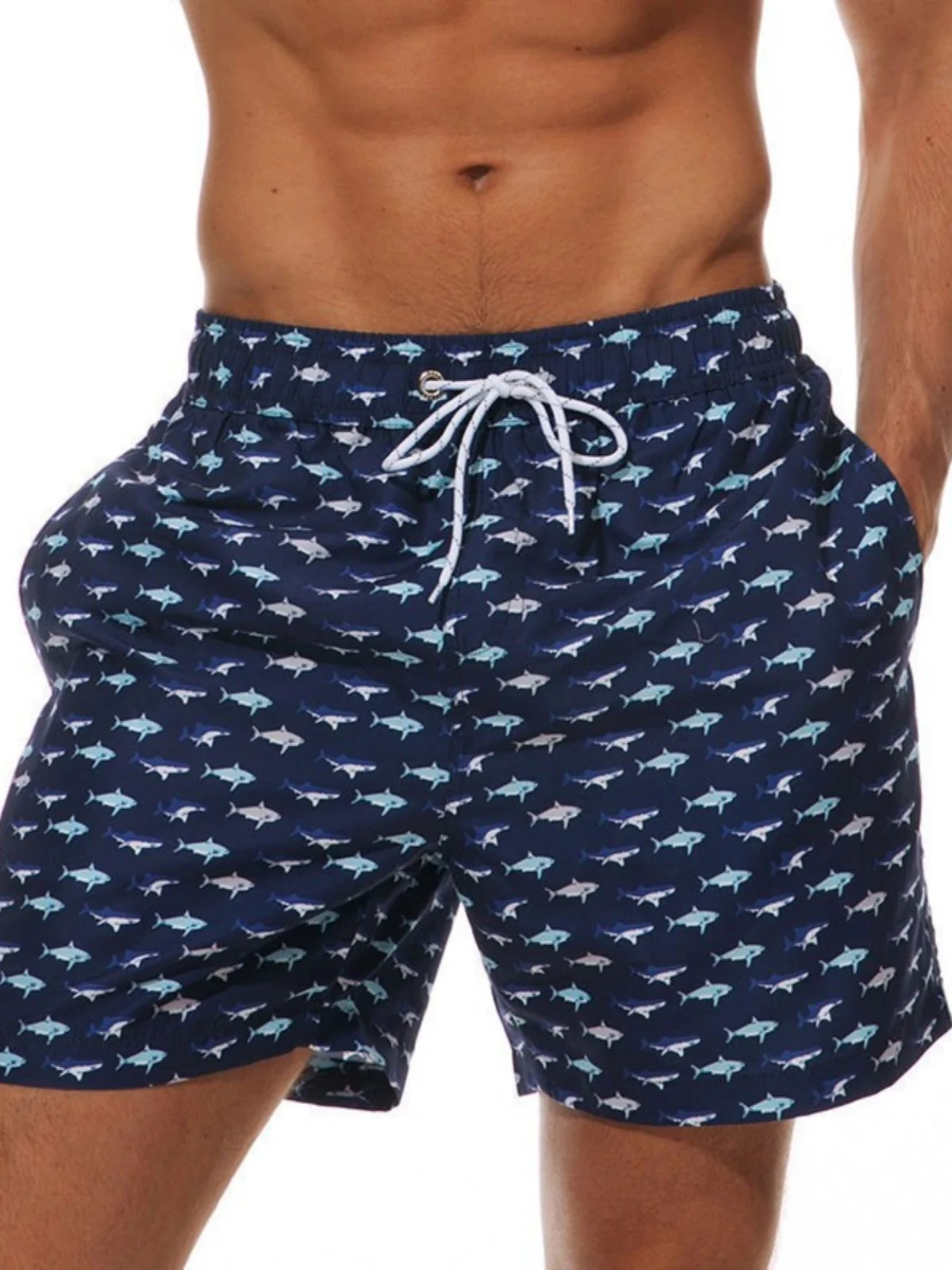 الشاطئ الإبداعية 3D المطبوعة بالإضافة إلى حجم orts عارضة واسعة الساق السراويل الصيف الرياضية فضفاضة تناسب مرونة الخصر منتصف الخصر #4