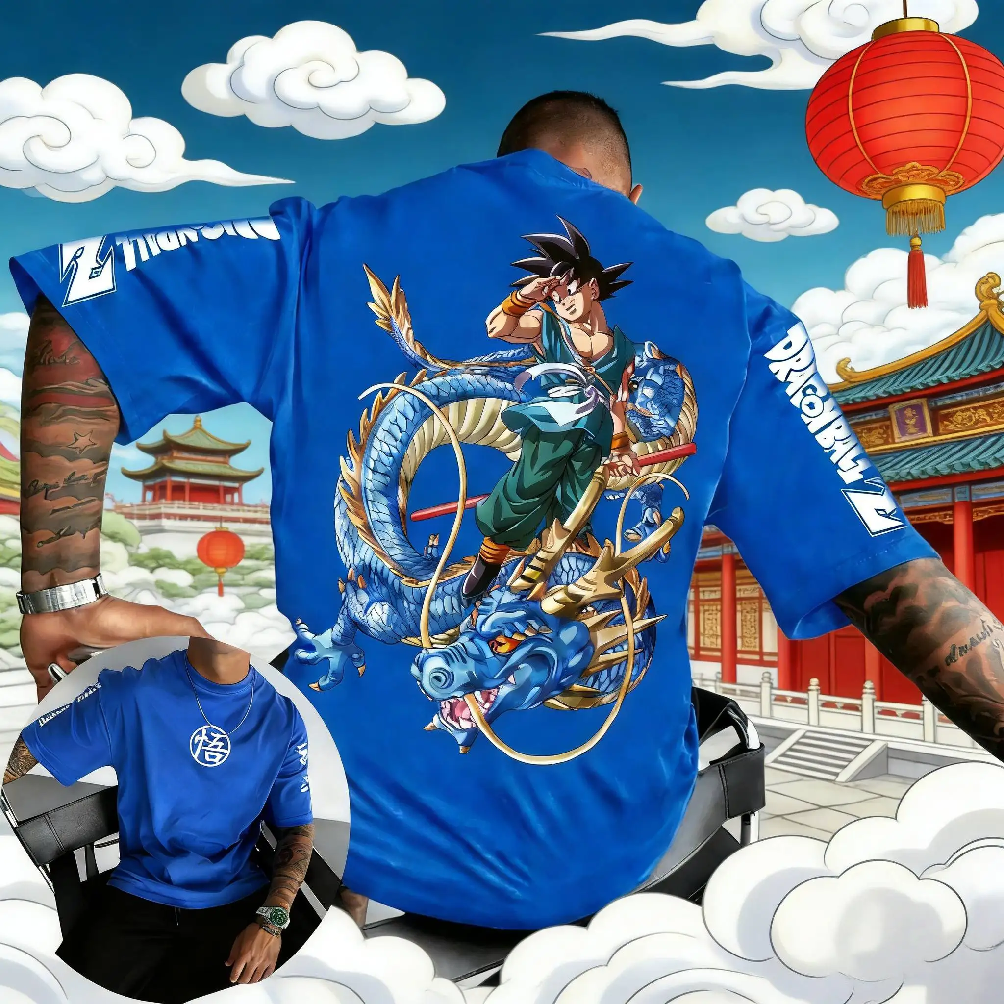 2026 Summer Dragon Ball Retro Anime T-Shirt Men's Piccolo Casual Loose Sports Daily Short Sleeve Crew Neck Relaxed Fit Tee - view 2