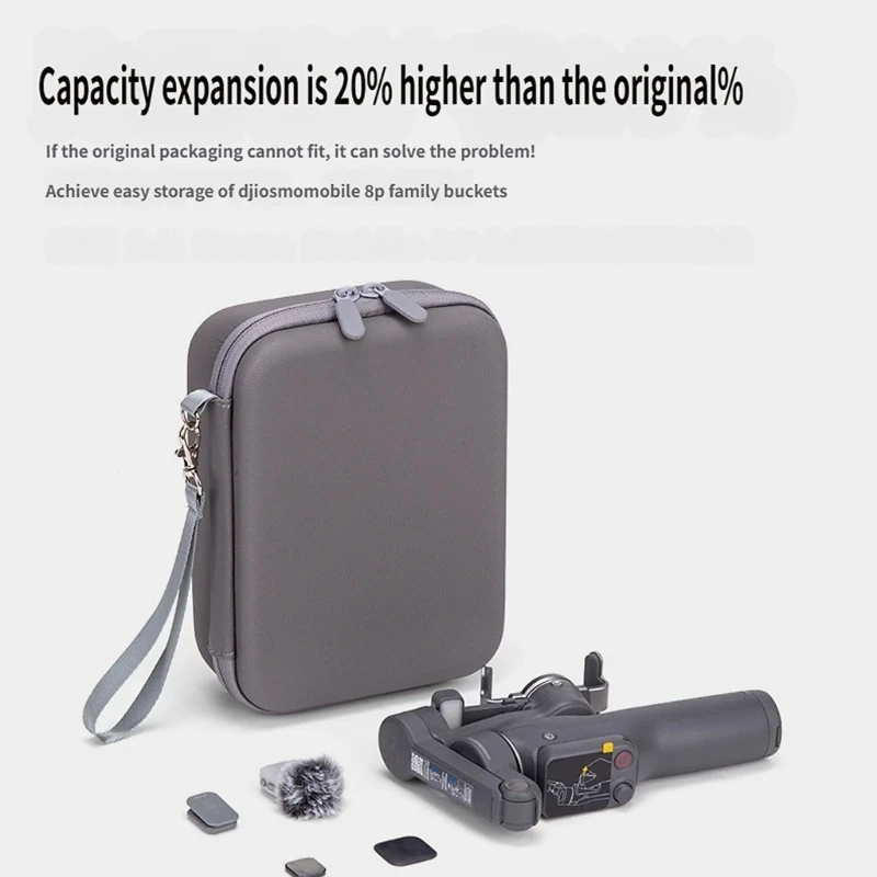 Kompakte Schutzhülle für mobile 8P-Video-Gimbals, Tragetasche mit individuellem Design und Wasserbeständigkeit (55 KC). – Detail 1