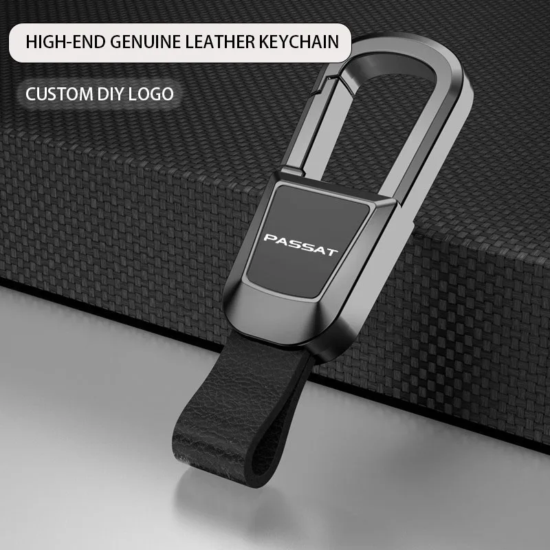 

Car Leather Key Chain keychain Pendant Leather Ring For VW Passat B8 B5 B6 CC Auto Solano Decal Accessories Logo 2024 2023 2022