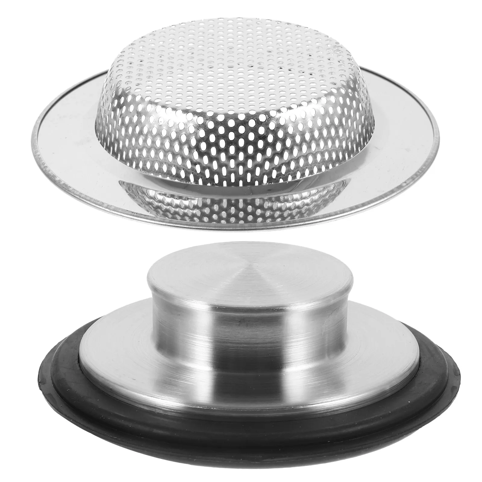 

Комплект из 1 шт.: Сетчатый фильтр-заглушка для измельчителя отходов, крышка слива раковины из нержавеющей стали для кухни, система фильтрации против засоров