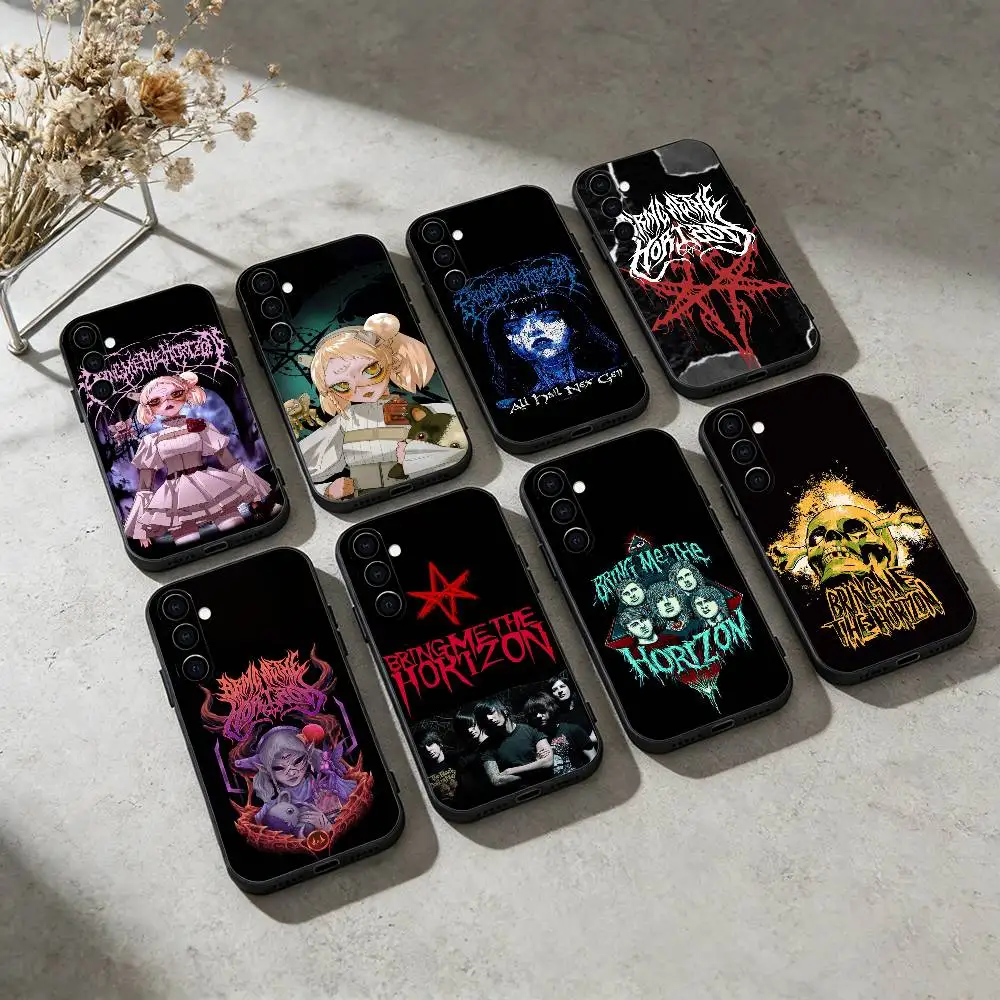 

Bring Me The BMTH Horizon band Phone Case For Samsung Galaxy A91,80,73,72 ,71,53,52,32 ,31,22,21s,20,Soft Black Case