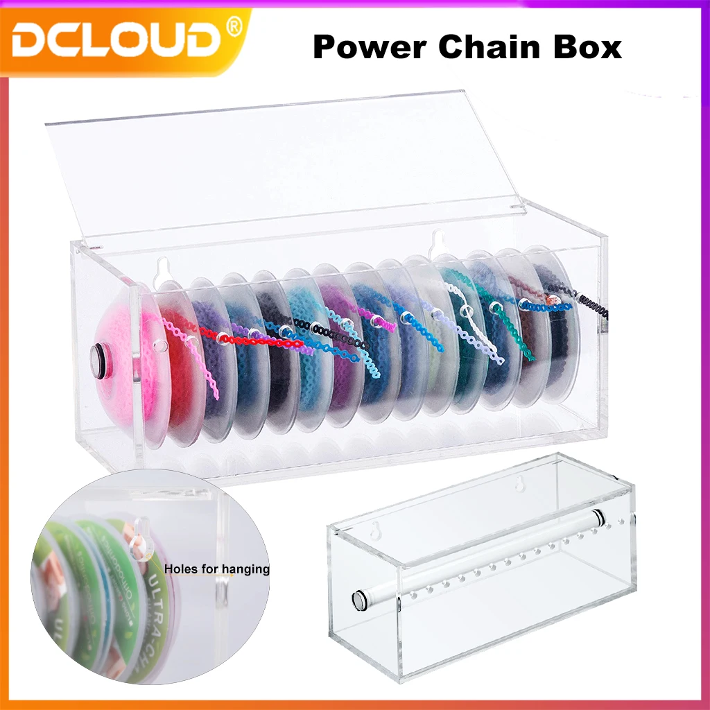 Dispenser Acrilico Per Catene Elastiche Ortodontiche &ndash; Custodia Porta Catene Dentali