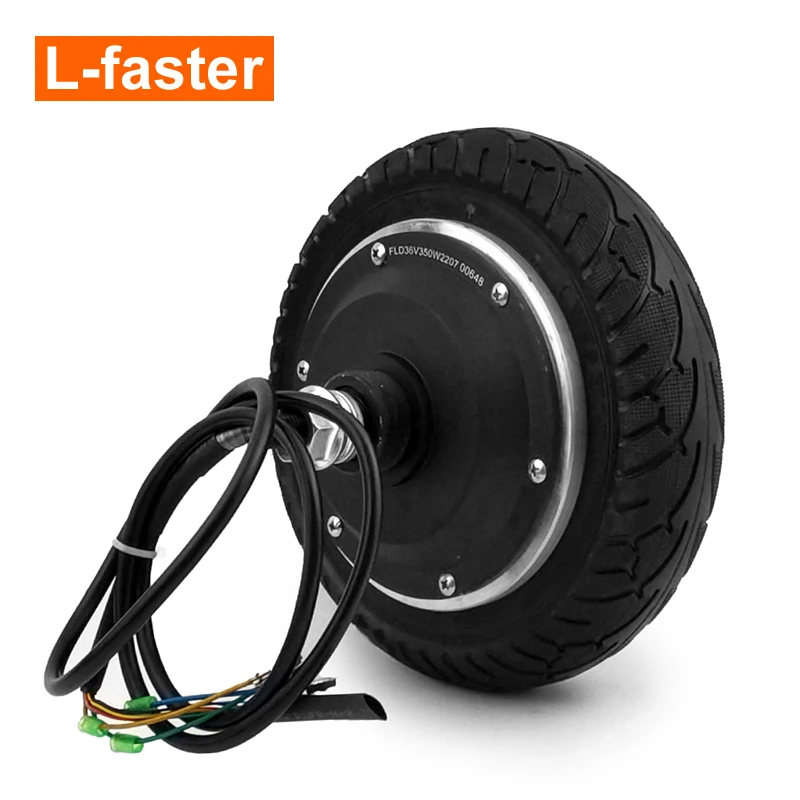 Geared 8 Inch 6 Inch 350W Electric Brushless Hub Motor High Torque Low Speed For E-scooter Cart Trolley Bike