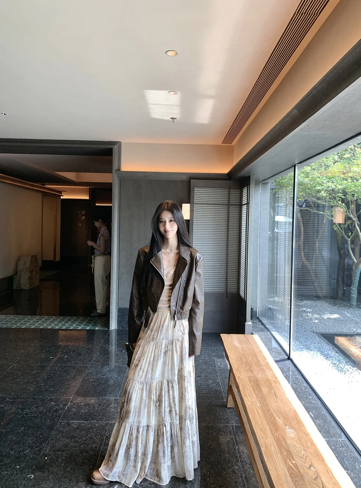 YOLI ort เสื้อแจ็คเก็ตหนังสีน้ำตาลกาแฟ แฟชั่นสำหรับผู้หญิง สไตล์ไบค์เกอร์ ให้ความอบอุ่น เหมาะสำหรับการเดินทาง เสื้อคลุมตัวนอกทรงตรง