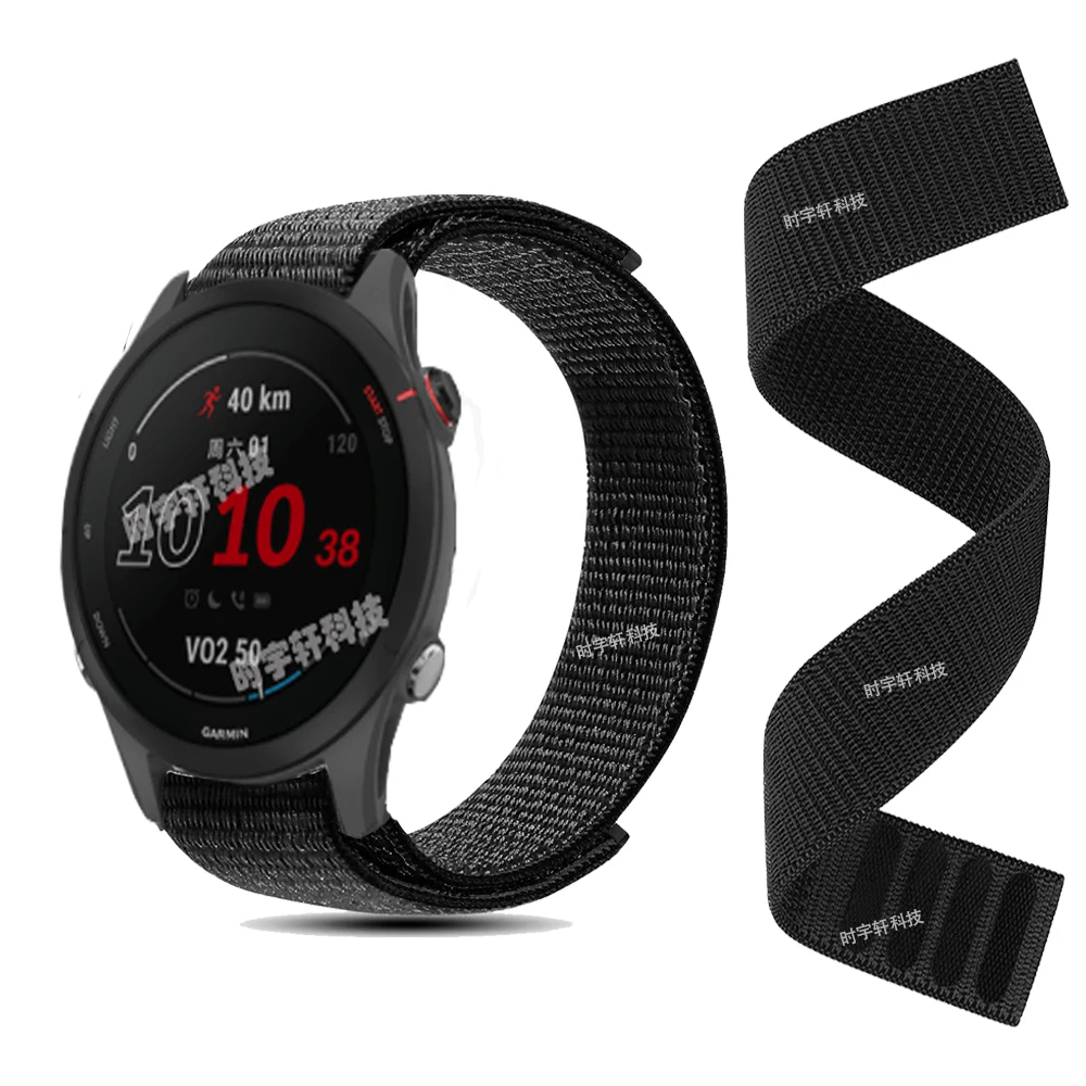 Nylon Loop Strap For Garmin Forerunner 255 55 245/Vivoactive 4 3/Venu 2 Plus/Venu Sq 2 Smart Accessories Replacement Watchband