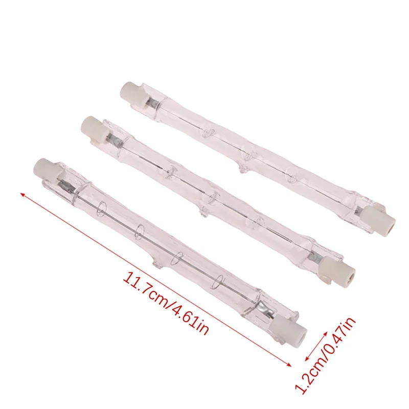 2-PCS 100W 200W 300W Halogen Lamp 118mm Double Ended Linear R7s Halogen Light Bulb AC220-240V Household Decor R7s Halogen Bulbs