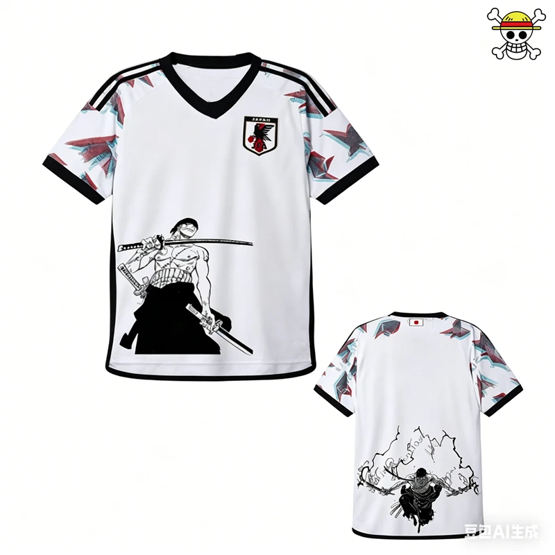 Sommer Herrenmode Einteiliges T-Shirt Monkey D Luffy Klassisches Muster Kurzarm-Trikot Streetwear Oberteile Kinder Jungen Kleidung – Detail 3