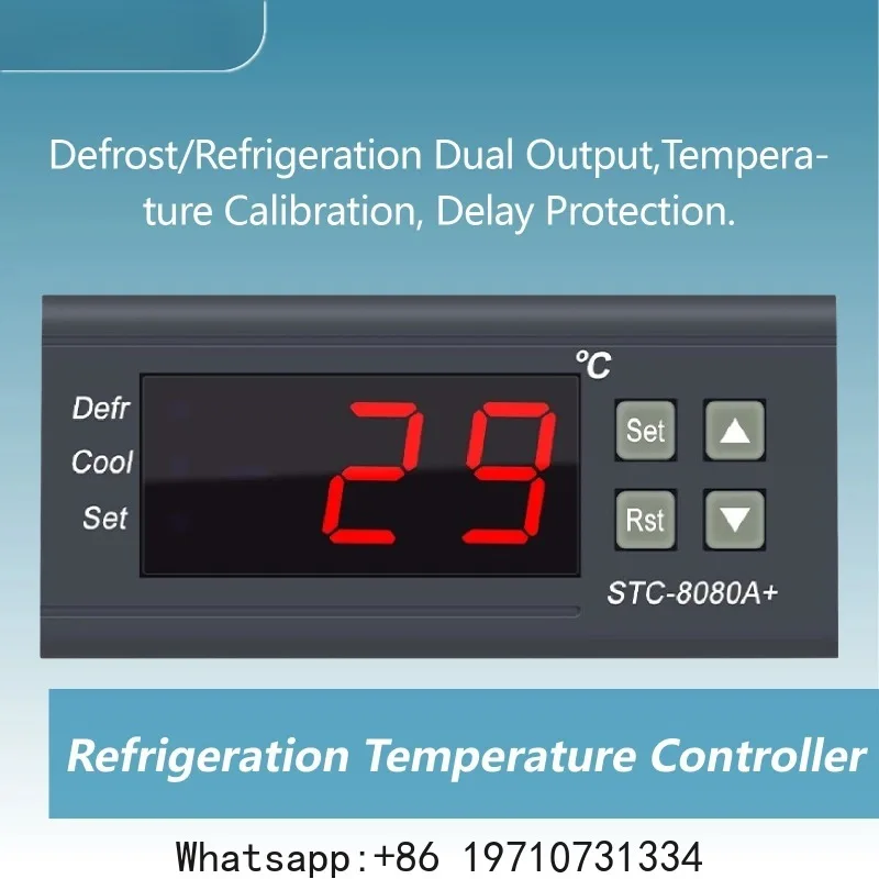 STC-8080A+ Digital Temperature Controller Thermostat Switch Freezer Thermostat Defrost Timer Cooling Thermostat