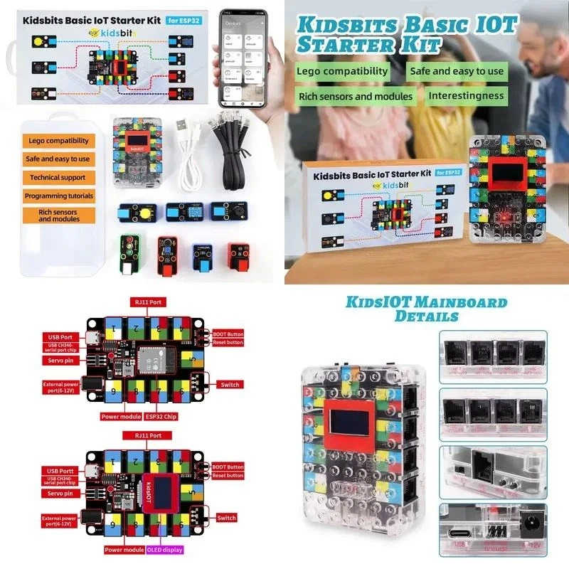 Iot Kit Beginner - DIY Electronic STEM Kidbits Programming Sensor