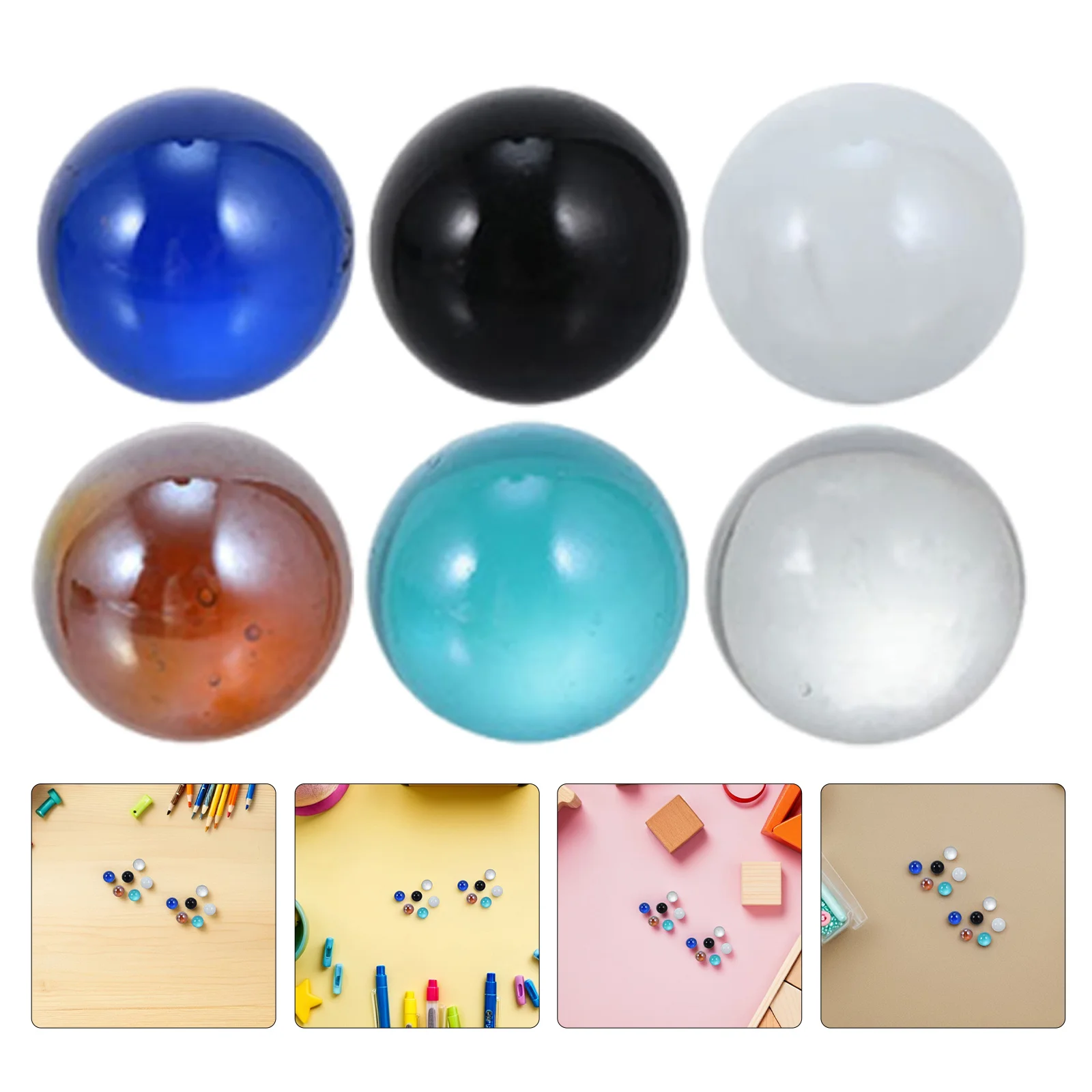 

150Pcs Colorful Glass Marbles 0.6 Inch Assorted Rainbow Beads for Marble Games Checkers Board Table Scatter Decor Fish Tank