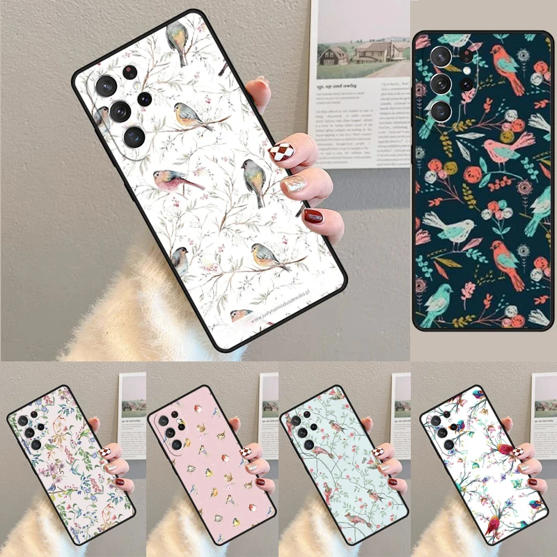 

Birds Flock phone case Cover For Samsung Galaxy S24 S25 Ultra S21 S22 Ultra S10E Note 10 Plus Note 20 FE S23
