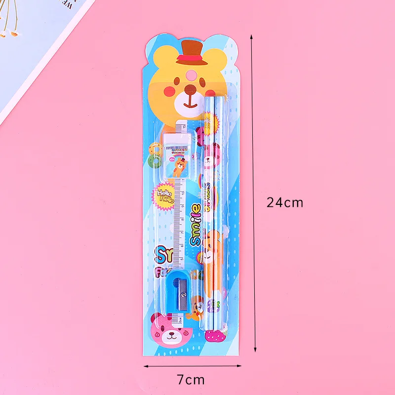 Assorted School Supplies Ergonomic Packaged 5pcs Set Student Pencils Eco-Friendly Writing Tools For Children'S Learning New