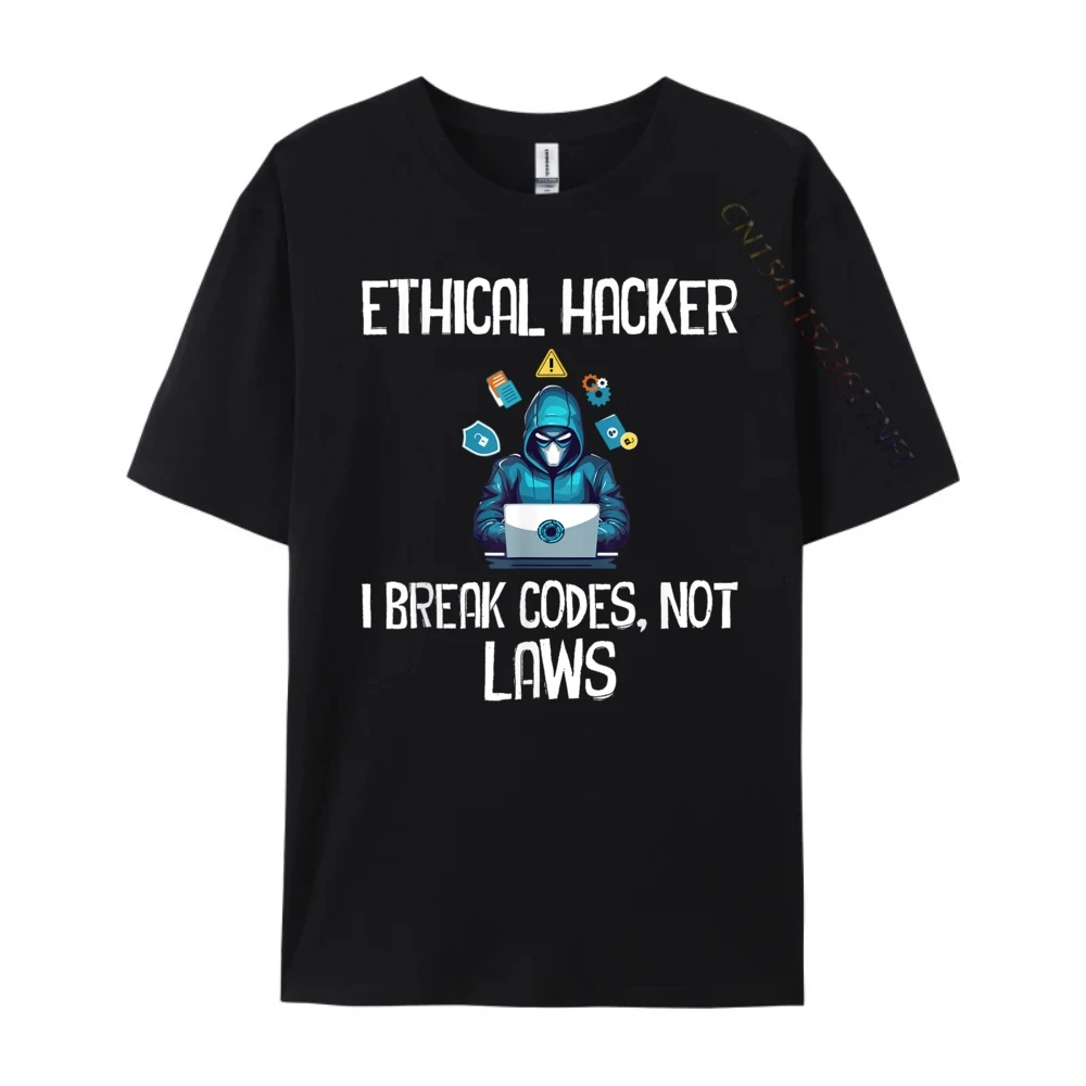 محلل القرصنة الأخلاقية الأخلاقية الأمن السيبراني خمر تي شيرت الرجال امرأة الفرقة بلايز الرسم قصيرة الأكمام