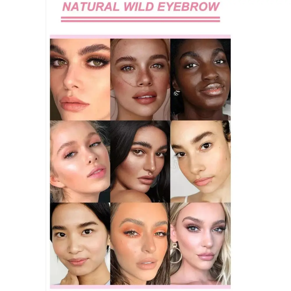 Natural Transparent Eyebrow Styling Soap With Brush Waterproof Wild Brow Pomade Setting Gel Quick-drying Eyebrow Cosmetics