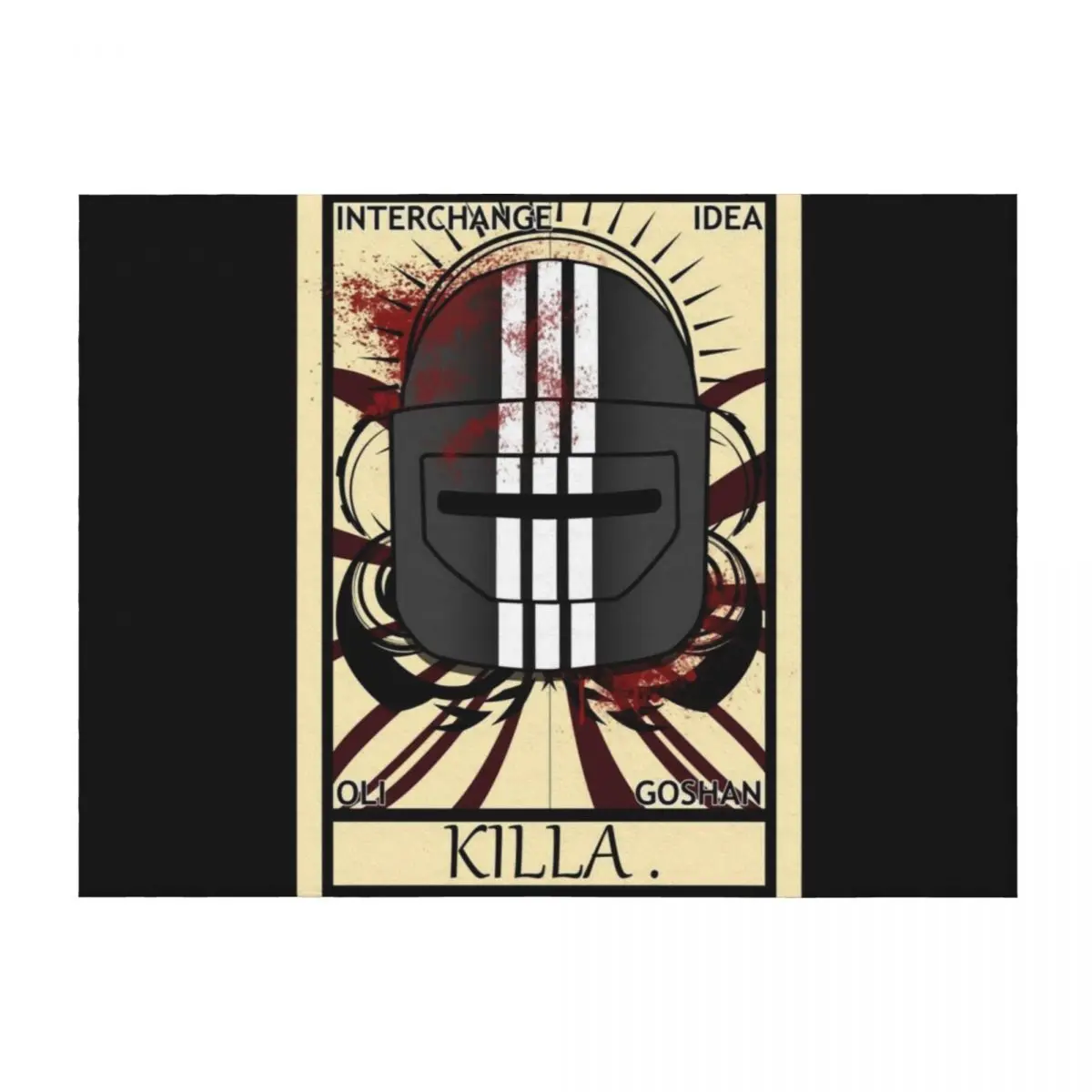 

Escape From Tarkov - Bloody Killa Tarot Throw Blanket blankets and throws anime Luxury Plaid Blankets