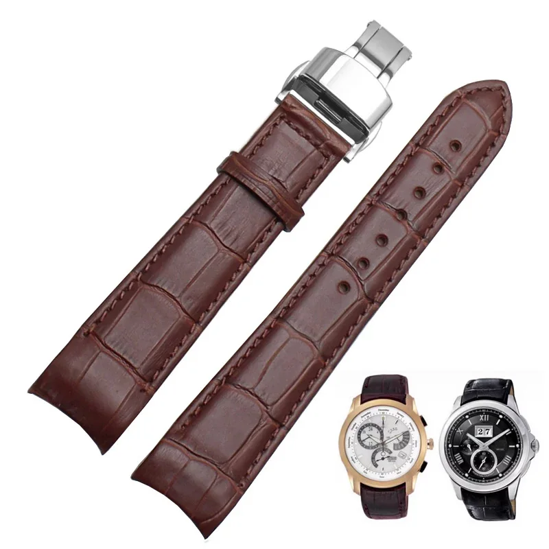 For Citizen Genuine Leather Watch Strap BL8001 BL8001-01A BL8003-05A BL9002 BL9007 9000 Belt Curved End Watchband 20mm 21mm 22mm