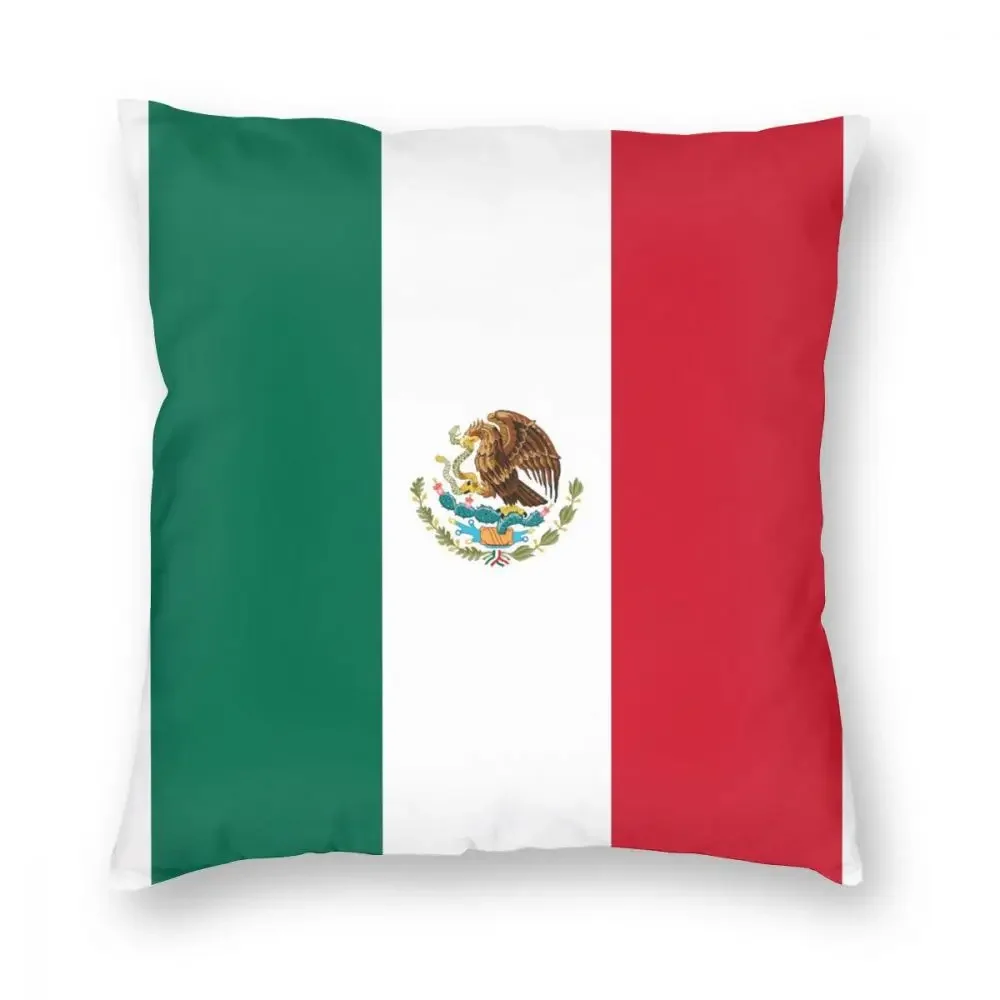 Mexico Flag Mexican Friend Square Pillow Case Decorative Pillow Funny Cushion Covers