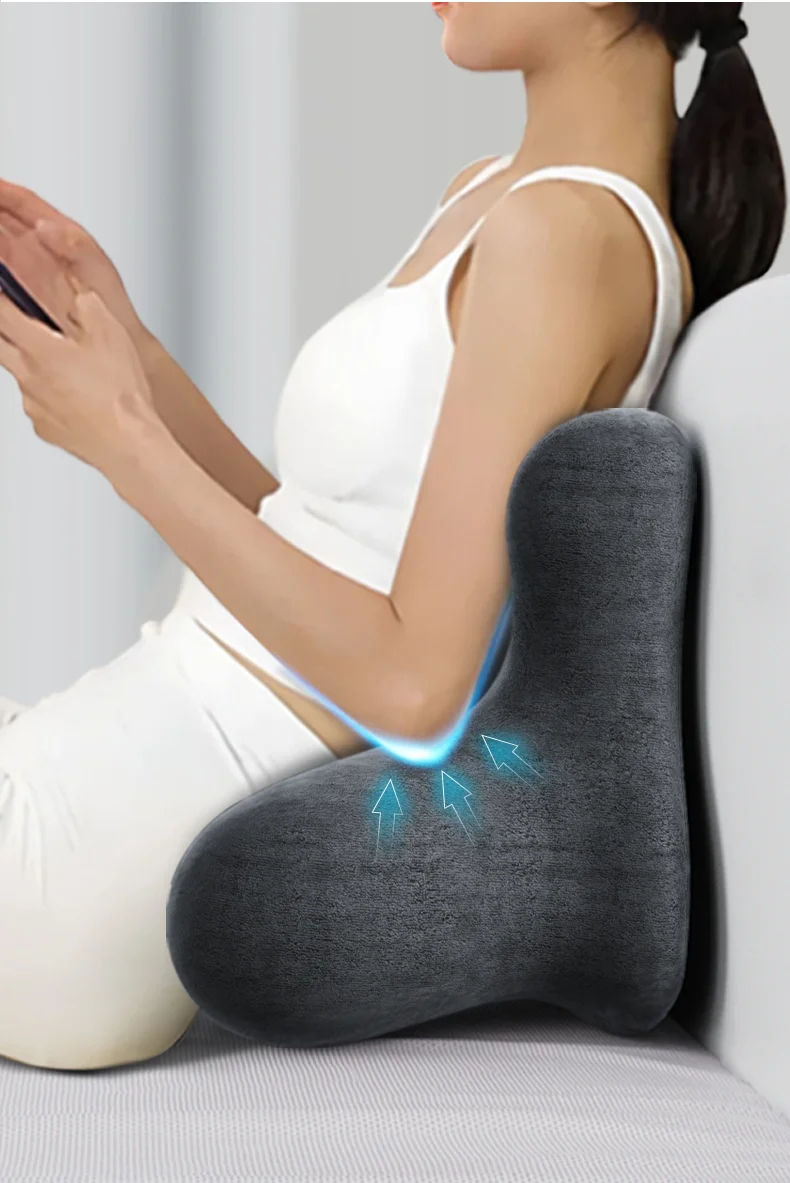 

Rebound Cushion Memory Foam Lumbar Support Pillow Office Chair Back Cushion Waist Back Support Orthopedic Ergonomic Relief Hip