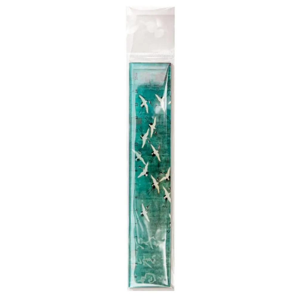 Multifunction 15cm Straight Ruler Creative Acrylic Math Drawing Ruler Dividing Ruler Stationery