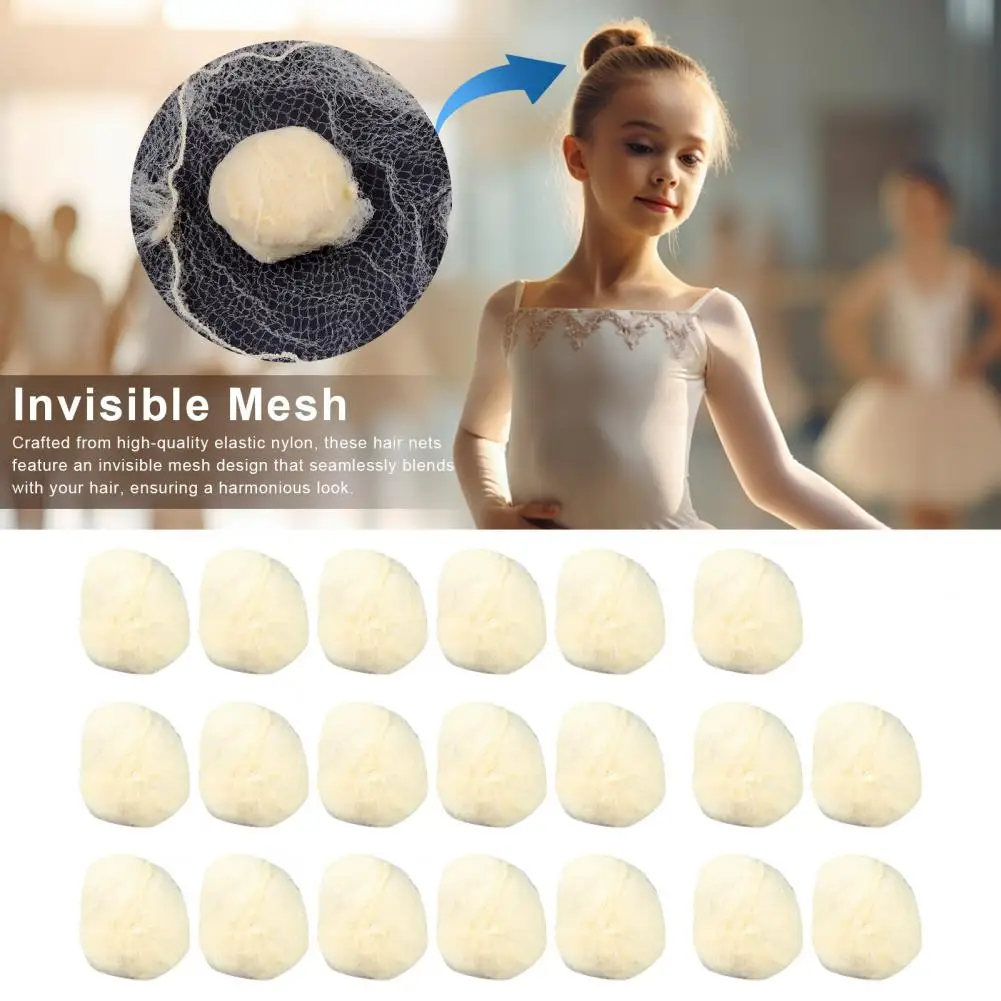 Bun Hair Net Hair Net Breathable Ballet Buns Hair Nets for Women Girls Stretchy Nylon Mesh Covers for Stewardesses Nurses Bank