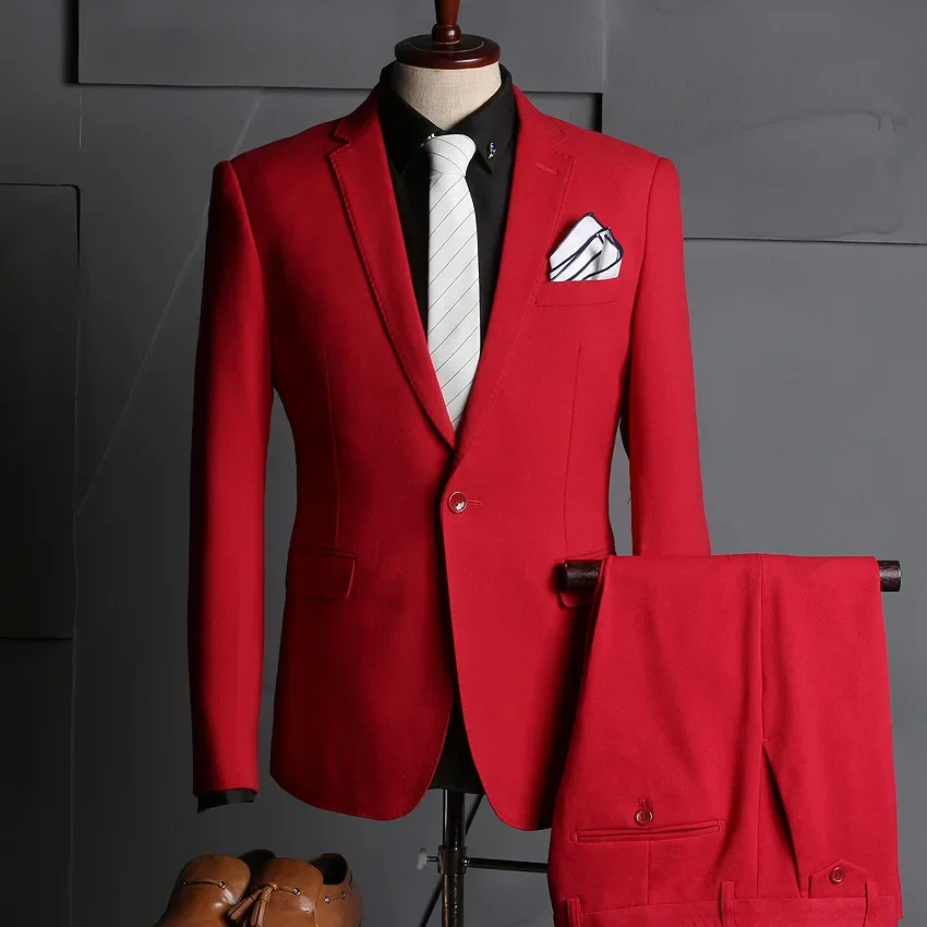 

(74) Customized New Wedding Formal Attire and Groom's Business Slim Suit for Men