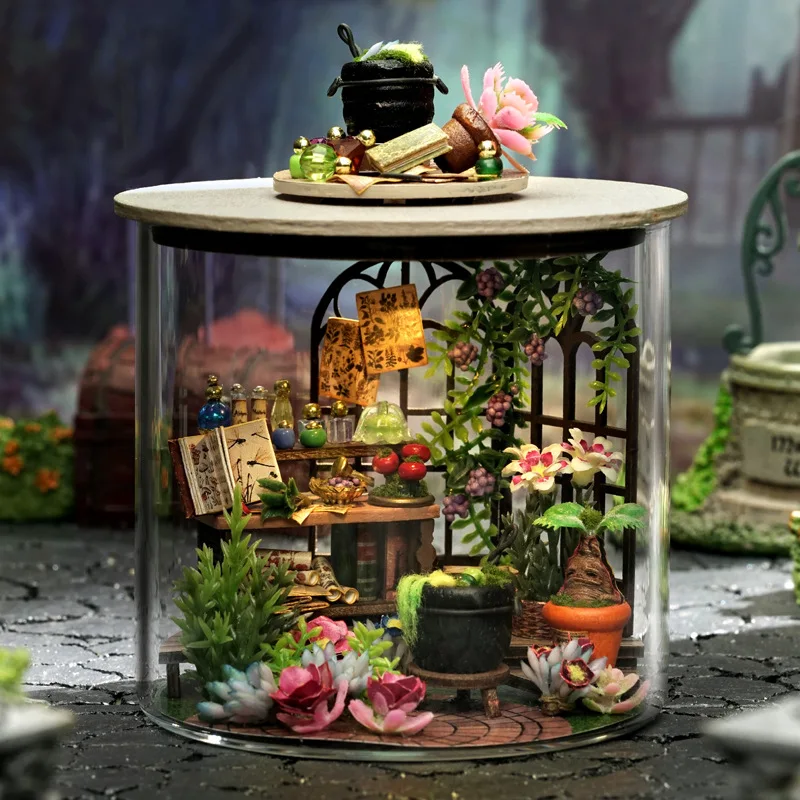 

Диорама кукольный домик миниатюрный чехол Dream Bottle Series 3D наборы моделей для сборки ручной работы DIY сборка головоломка кукольный домик игрушка