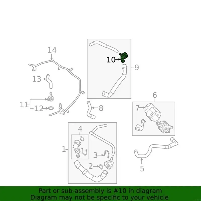 Flange Pipa Adapter Pipa Plastik Plastik Tahan Panas 5Q0122291BB Tekanan Kontrol Dioptimalkan