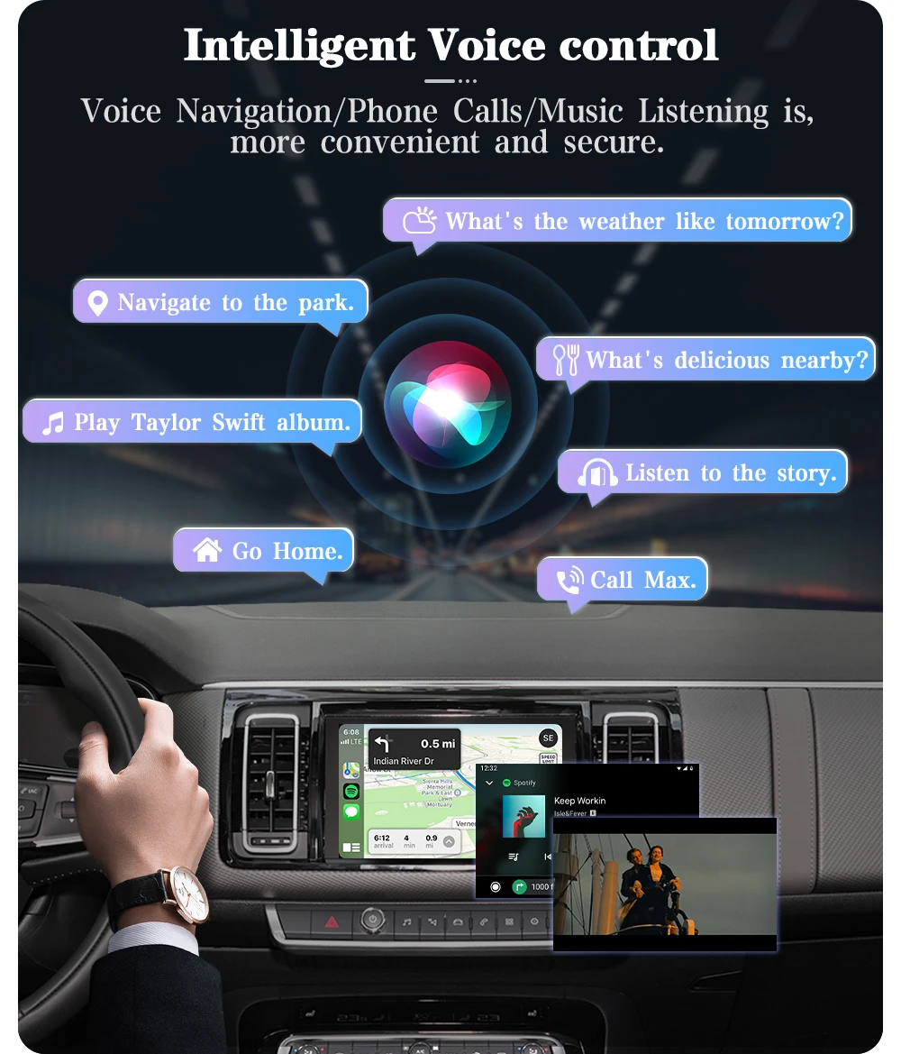 AUTOTOP Drahtlose CarPlay Android Auto Interface für Peugeot Citroen DS SMEG MRN 208 508 3008 5008 C4 C5 C8 DS3 DS4 DS5 Airplay – Detail 9