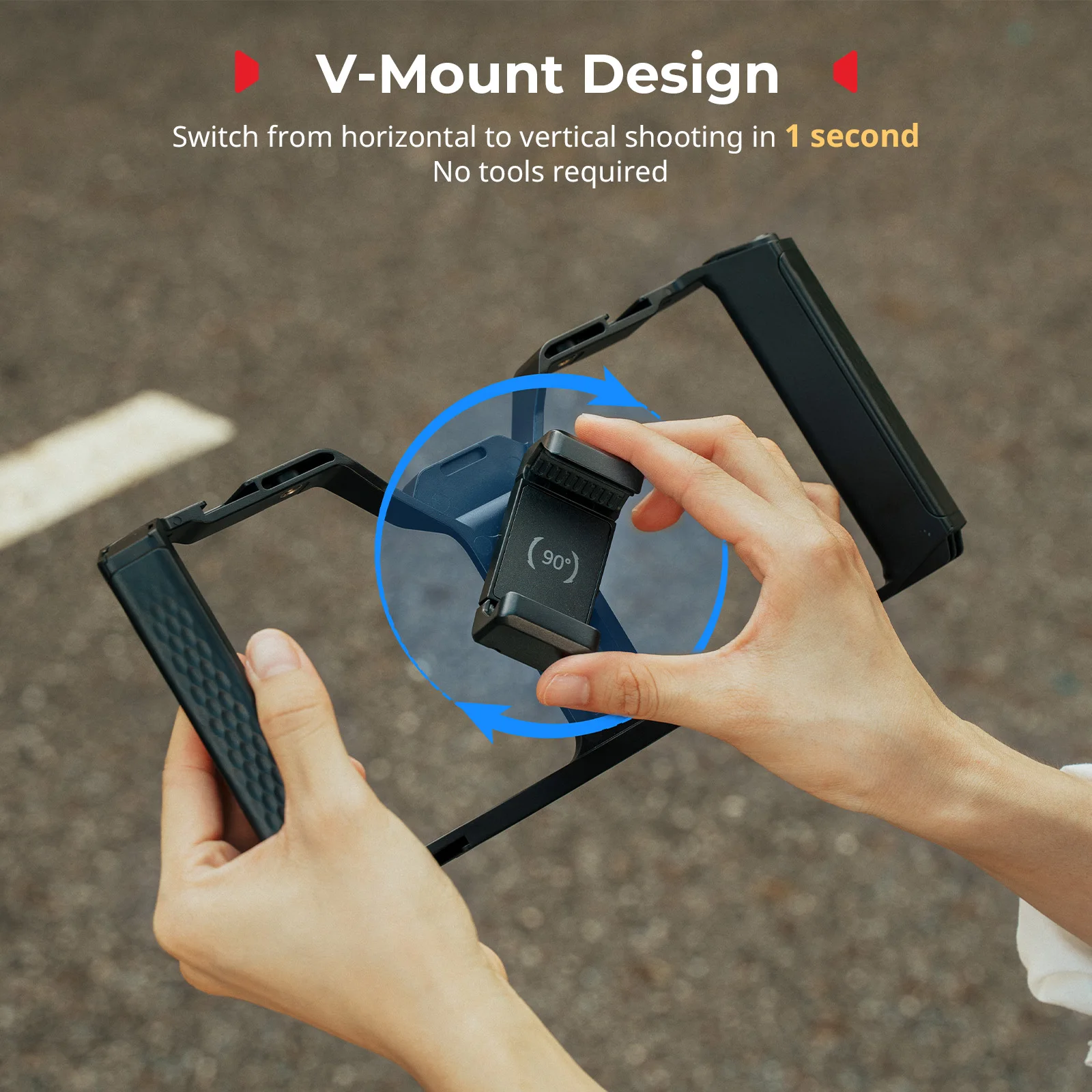 SmallRig IG-02 IntegraGrip Cage، مع WR-06 تحكم لاسلكي للهواتف الذكية لهواتف iPhone وAndroid 5.0+ (API 21+) / iOS 11.0+ 5356