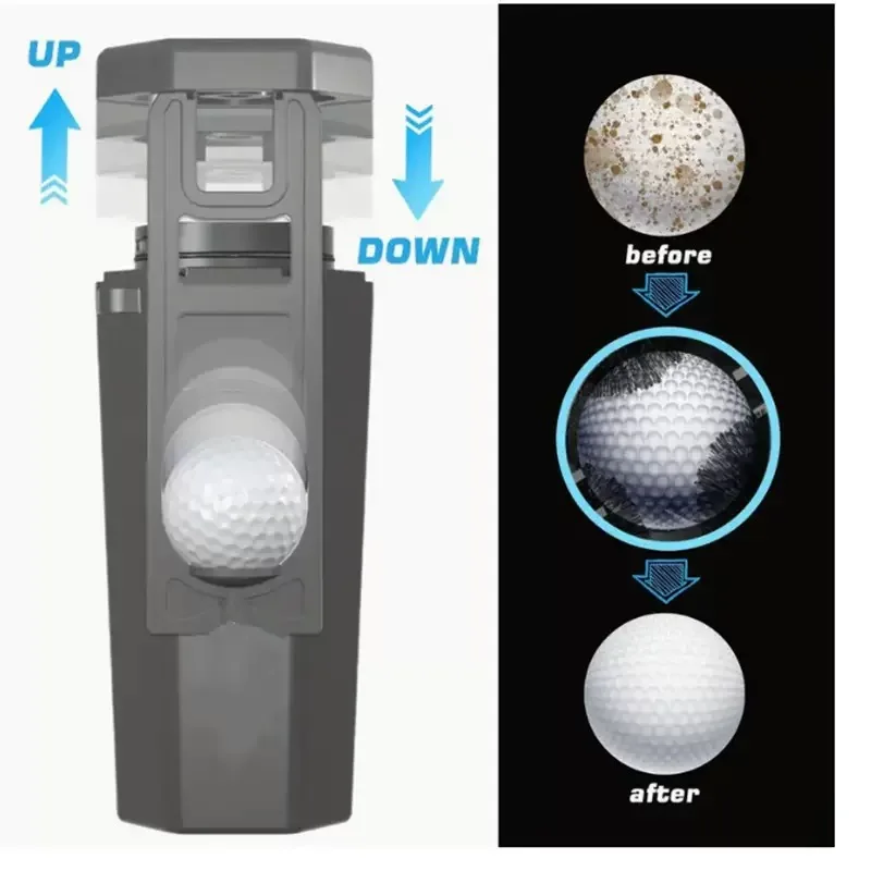 

Popular Hot sell Portable Golf Ball Washer Lightweight and Durable Golf Ball Cleaner Golf Ball Cleaning Accessories