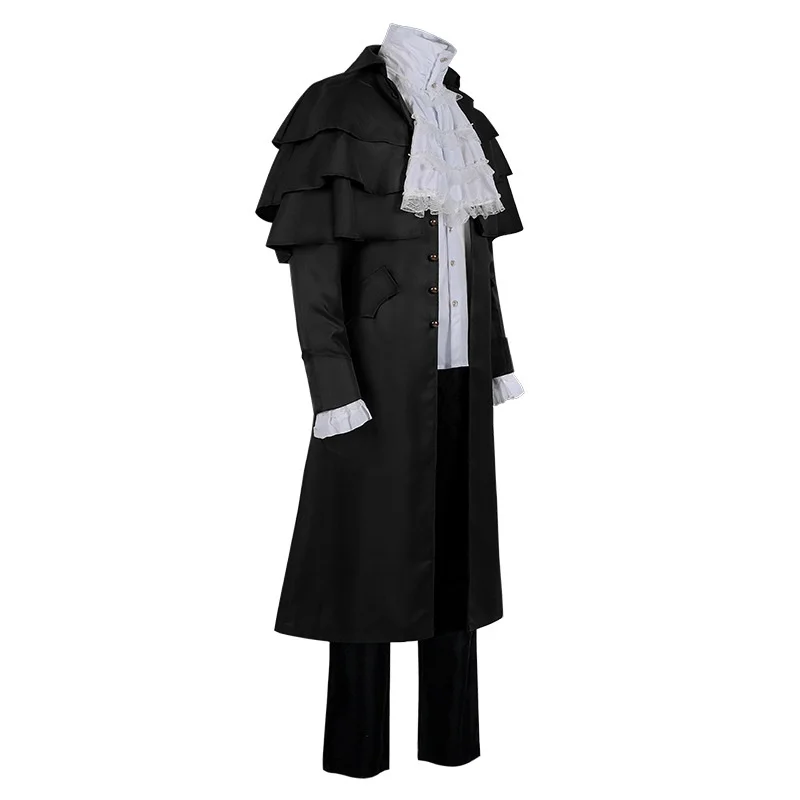 Mittelalterlicher Retro-Herren-Jahet-Halloween-Kragen, Priester-Robe, Mantel, Bühnenkostüm, chinesische Produktion, 2025, Frühlingssaison