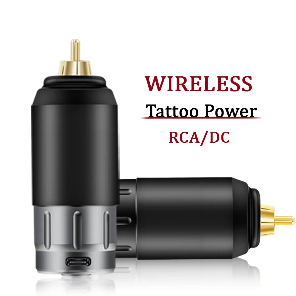 

1200mAh Wireless Tattoo Power Supply With Battery RCA Connector for Professional Tattoo Pen Machines Makeup Tattoo Accessories