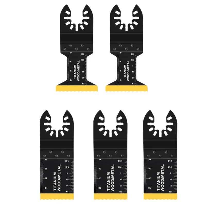 Cutting Metal,Steel Nails,Screws,Carbide Tooth Blade Oscillating Saw Blades 5pcs,Multitool Oscillating Tool Accessories
