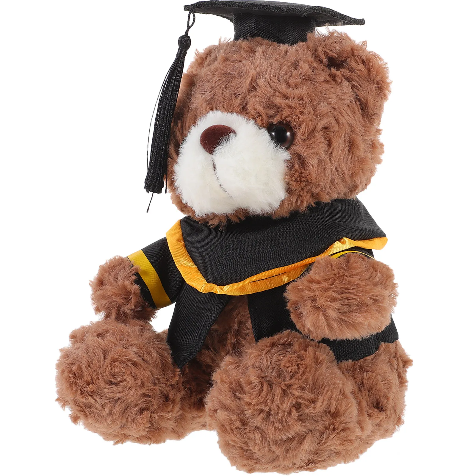

Плюшевый мишка-выпускник в шапочке, мягкий хлопковый, милый подарок, декоративное украшение для выпускного вечера, дома, офиса, автомобиля, полки